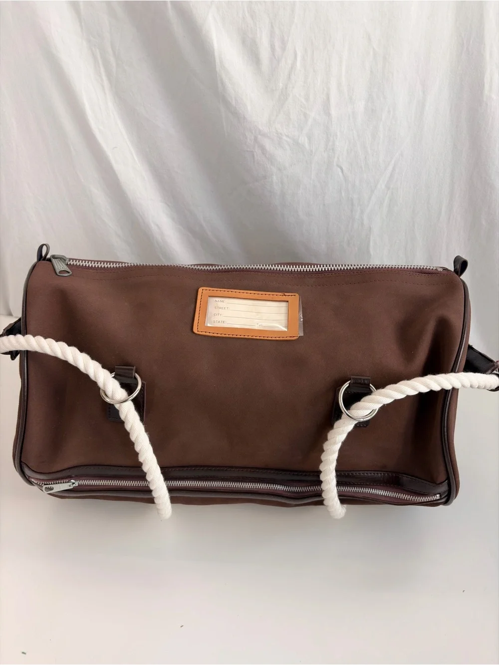 1970s “Buddy Bag” Convertible Brown Canvas Duffel Backpack Weekender Tote NOS